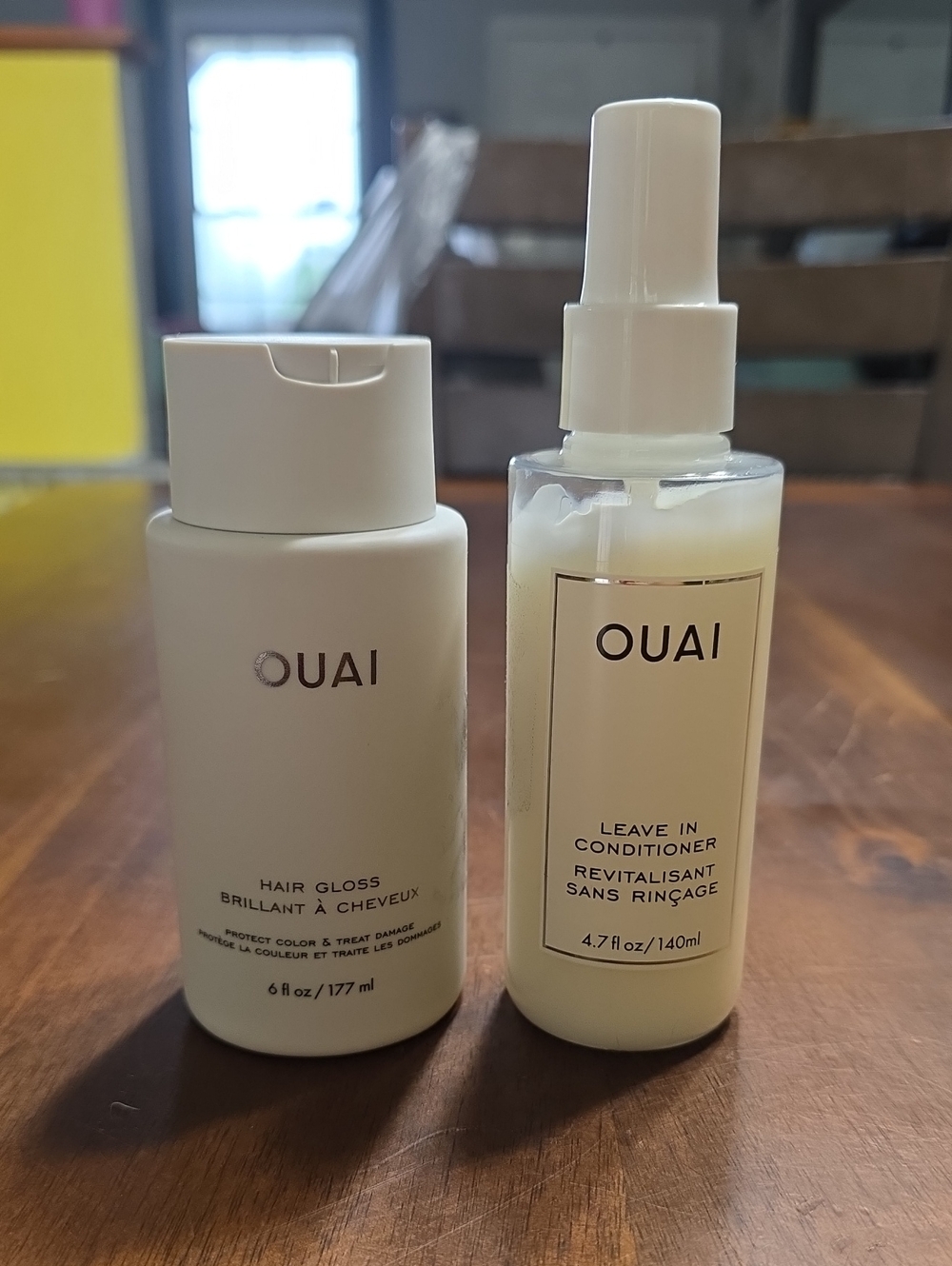 OUAI Hair Gloss & Leave-In Conditioner Duo